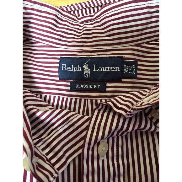 Lot of 3 Ralph Lauren Mens Long Sleeve Button Up Shirts Size 17 1/2, US XL - Picture 6 of 7